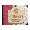 thumbnail image 1 of Darling Souvenir Red Floral| Polka Dot & Frame Hardbound Cover Personalized Printed Baby ShowerGuestbookScrapbook-9 x 12 Inches, 1 of 5