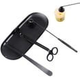 thumbnail image 1 of 3 in 1 Candle Accessory Set, Candle Wick Trimmer, Candle Wick Dipper, Candle Snuffer,Black, 1 of 7