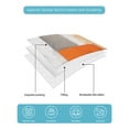 thumbnail image 5 of Burnt Orange Grey Twin XL Size Down Alternative Comforter, Lightweight Comforter Quilt Bedding Set with Pillow Shams Modern Oil Painting Art Abstract All Seasons Bed Comforter Duvet Insert 68"x98", 5 of 7