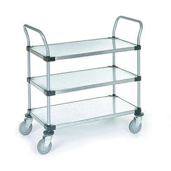 Nexel Industries 2436P3SZ 24 x 36 x 3 in. Shelf Solid Cart- Galvanized