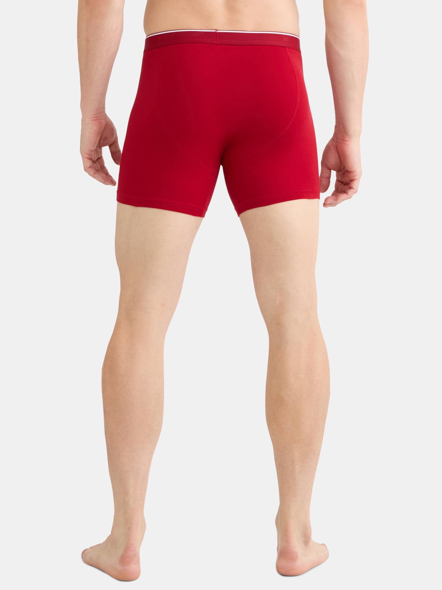 George Men's Cotton Blend Stretch Boxer Briefs, 6-Pack, Sizes S-2XL