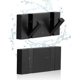 thumbnail image 1 of Juego de 2 ganchos para baño, ganchos para toallas impermeables negros, ganchos para toallas plegables para baños, ganchos para abrigos modernos, ganchos para batas negros, baño moderno, 1 of 5