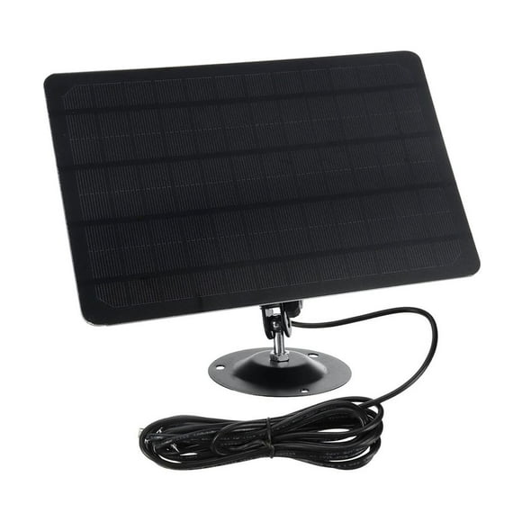 Outdoor Solar Panel for Security Camera, Waterproof Adjustable Wall Mount 10W High Efficiency, Quick Installation for Easy Outdoor Use