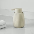 thumbnail image 2 of Mainstays Rubberized Plastic Ribbed Soap Pump, Beige, 2 of 5
