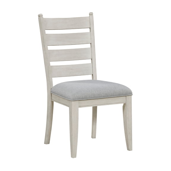 Xukmct 2 Pack Padded Seat Dining Chair Side Chair for Living Room, Dining Room, White