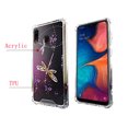 thumbnail image 2 of Sparkly Butterfly Case for Samsung Galaxy A20 / A30 6.4'' 4 Cushion Corners TPU Bumper + Hard Acrylic Back Shockproof Scratch-Resistant Cover for Girls Women Teen, 2 of 4
