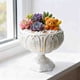 thumbnail image 4 of Jarrón de hierro blanco para flores - Jarrón decorativo de 7 pulgadas para decoración en casa, bodas y oficina, 4 of 8