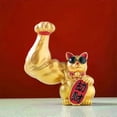 thumbnail image 4 of Big Arm Lucky Cat Figurine Gift Welcome Door Interior Living Room Decor Lucky Cat Chinese Waving Arm Fortune Accessories, 4 of 5