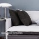 thumbnail image 4 of Deconovo Linen Look Throw Pillow Covers for Sofa Couch Invisible Zipper Navy Blue No Pillow Insert Set of 2, Straw Black, 18x18 Inch, 4 of 8