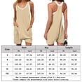 thumbnail image 2 of Monos De Tirantes Romper Jumpsuits Lino Loose Summer Rompers Mujeres Viajes Compras (Camel XXL) Ygjytge para Mujer Camello T XL, 2 of 6