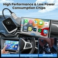 thumbnail image 3 of 2 in 1 Wireless CarPlay Adapter 2025 Upgraded, Wireless CarPlay & Android Auto Adapter Converts Factory Wired CarPlay to Wireless, Plug and Play Car Play Wireless Adapter, Compatible /Android, 3 of 7
