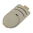 thumbnail image 1 of Clip para gafas de sol de coche Unique Bargains, soporte universal para parasol, capa superior de cuero de vaca, color beige, 13x7cm/5.12"x2.76", 1Pcs, 1 of 7