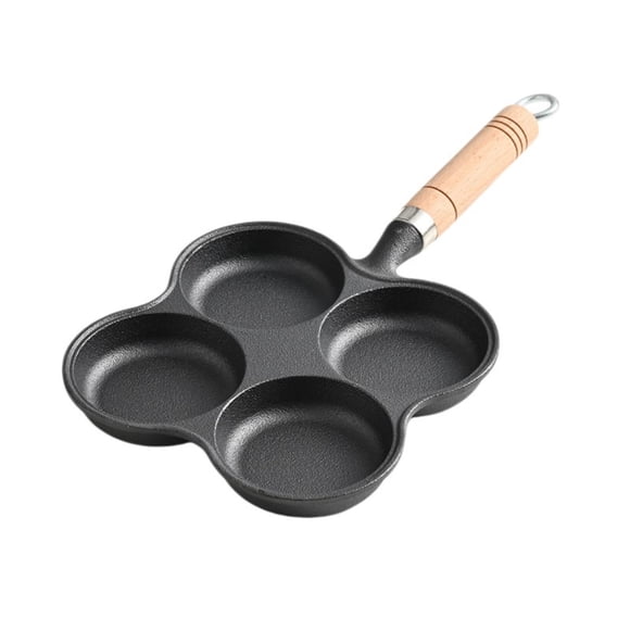 SIfdSeng Stick 4 Cup Eggs Pan for Stove Multifunctional Egg Frying Pan for Induction Cooktop Ideal for Home Cooking