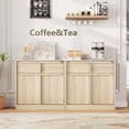 thumbnail image 6 of Home Sideboard Buffet Cabinet with 4/2 Drawers, 62.4"/31.5" Large Coffee Cabinet with Storage, Modern Storage Buffet Table for Kitchen Dining Room, Living Room, 6 of 7