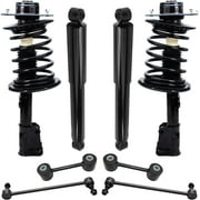 Detroit Axle - FWD Struts Shocks Kit for 2001-2007 Grand Caravan Chrysler Town & Country Replacement Front Struts with Coil Spring Rear Shock Absorbers Front Rear Sway Bars - 8pc Set