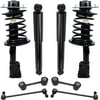 Detroit Axle - FWD Struts Shocks Kit for 2001-2007 Grand Caravan Chrysler Town & Country Replacement Front Struts with Coil Spring Rear Shock Absorbers Front Rear Sway Bars - 8pc Set