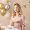 thumbnail image 2 of Gold & Silver Star-Patterned Paper Plates — 7-Inch, Pack of 50 — "Twinkle, Twinkle Little Star" Themed Disposable Plates, Ideal for Weddings, Birthdays, Bridal Showers, Thanksgiving, Easter, Christma, 2 of 6