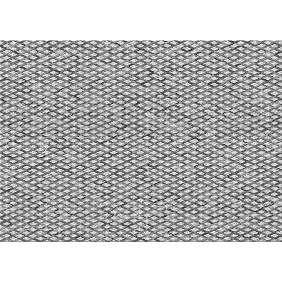 Ahgly Company Machine Washable Indoor Rectangle Transitional Platinum Silver Gray Area Rugs, 2' x 4'