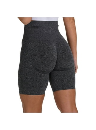 Women's Workout Shorts Booty Yoga Pants High Waist Butt Lifting Ruched  Scrunch Gym Short Pants Solid