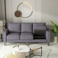 thumbnail image 4 of Clearance Sofa Set! Modern Living Room Furniture Sofa in Dark Grey Fabric 2+3 Seat, 4 of 5