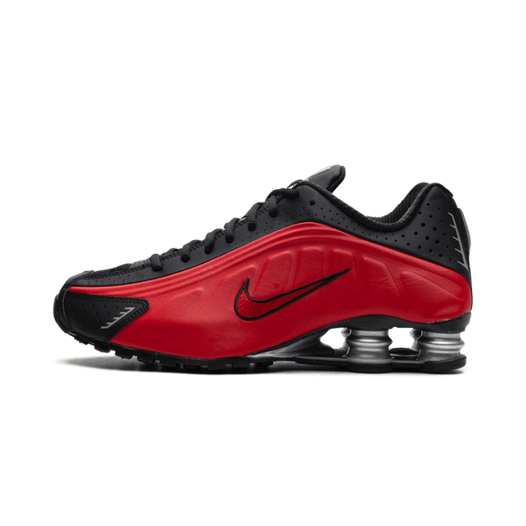NIKE MENS Shox R4 "University Red Black" HQ1988 600 from Stadium Goods