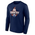 thumbnail image 2 of Men's Navy Edmonton Oilers Represent Long Sleeve T-Shirt, 2 of 3