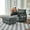 Gray 5, variant on Living Room Chairs 55" Oversized Chaise Lounge Chair Indoor with Ottoman and Storage , Comfy Corduroy Single Sofa, Upholstered Deep Seat Chaise Lounge with Pillows for Living Room, Bedroom, Apartment