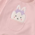 thumbnail image 6 of FAOWME Child Outfit Sets Baby Leisure Sets Easter Autumn Baby Rabbit Embroidered Hoodie Pants Two Piece Clothes Sets Comfort Hood Sweatsuit, 6 of 8
