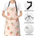 thumbnail image 6 of Uemuo Strawberries Pattern Waterproof Apron Adjustable Dishwasher Apron- Apron for Women Men Heavy Duty Work Apron for Dishwashing Chemical Lab, 6 of 9