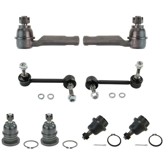 TRQ 8pc Steering Suspension Kit Ball Joints Tie Rods End Links for Toyota Tacoma PSA66579