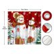 thumbnail image 4 of Cortina de ducha navideña con diseño de muñeco de nieve y Feliz Navidad para baño, color rojo, estilo granja invernal, decoración del hogar, 182,88 x 182,88 cm, 4 of 7