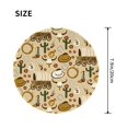 thumbnail image 3 of Disketp Wild West Cowboy Small Mouse Pad 7.9x7.9 Inches,Washable Round Mousepad For Office Laptop Computer,Non-Slip Rubber Base Mouse Pads For Wireless Mouse, 3 of 9