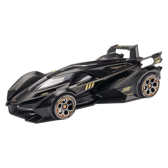 Coche deportivo de juguete para niño con simulación de luz y sonido de fuerza trasera modelo Rambo V12