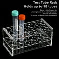 thumbnail image 4 of Soporte para tubos de ensayo soporte para tubos de centrífuga de 18 orificios resistente a productos químicos transparente para tubos de ensayo de 17 mm para tubos de 15 ml ANGGREK Otros, 4 of 8