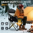 thumbnail image 6 of Heated Oversized Camping Chair - Heavy Duty Padded Folding Camping Chairs for Adults with Cooling Bag, Side Pocket, Cup Holder and Carry Bag for Outdoor Sports Lawn Fishing Garden Portable, 6 of 14