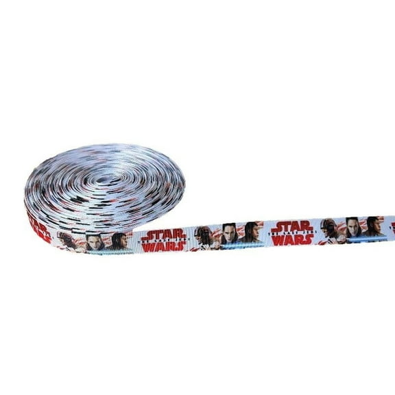 Star Wars The Last Jedi 1" Wide 3 Yards Long Repeat Ribbon