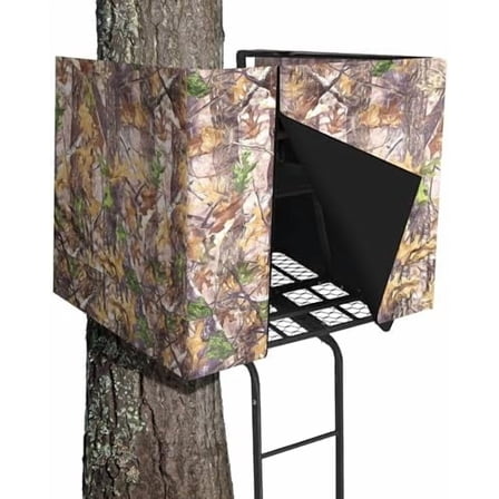 Hunting Tree Stand Blinds-Treestand Camo Blind Cover- Hunting Camouflage Ground Blinds with Zipper for Hunting Deer, Turkey (Frames Not Included)$$Other