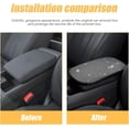 thumbnail image 4 of Bling Center Console Cover, Crystal Soft Arm Rest Protective Cushion, Universal Diamonds Car Interior Decor Accessories, Car Accessories for Women Girls, for Most of Vehicles, SUVs, Trucks, 4 of 8