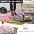 thumbnail image 5 of Easter Gnomes Bunnies Outdoor Rug for Patio/Deck/Porch, Non-Slip Large Area Rug 5 x 7 Ft, Spring Easter Eggs Floral Pink Wood Indoor Outdoor Rugs Washable Area Rugs, Camping Rug Carpet Runner, 5 of 8