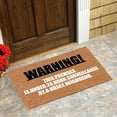 thumbnail image 5 of HomelyJoy Funny Welcome Mat Personalized, Cute Doormat for Outside Front Door, Non-Slip Rubber Back Door Mat, Cute & Hilarious Gift for Home, Kitchen, 23.6 X 15.8 Inches, 5 of 7