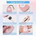 thumbnail image 4 of Yazoeia 2Pcs Cute Key Fob Case, PU Leather Car Key Case Portable Key Pouch Personalized Pull Out Key Bag for Car Keys CJC912-144888, 4 of 6