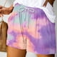 thumbnail image 1 of mfyjkho Pantalones Cortos Para Mujer, Pantalones Cortos Casuales Con Bolsillos Elásticos Y Cordones Estampados De Verano Para Mujer Pantalones Cortos Deportivos Para Mujer Xl, 1 of 5