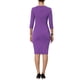 thumbnail image 3 of Vestido de tubo para mujer INSPIRE CHIC con cremallera en el cuello, vestido de trabajo 2XL púrpura, 3 of 6