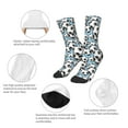 thumbnail image 3 of Fuzoiu Football Soccer Ball Print Kids Socks For Boys Girls,Grip Crew Socks with Non Slip,Lightweight Stretch Crew Socks,Toddlers Crew Boot Socks, 3 of 5