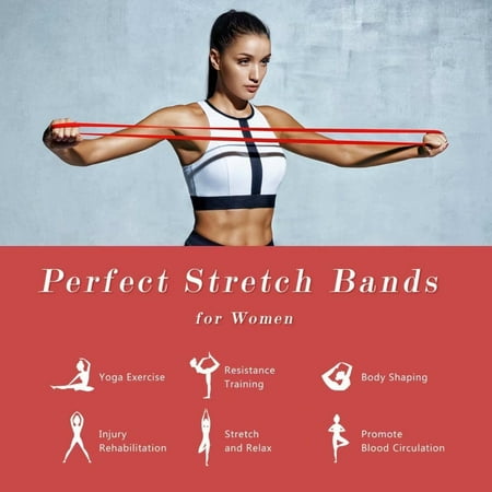 TOPELEK Resistance Bands, Assisted Pull Up Stretch Bands | Fitness Exercise Bands |Workout Strap for Men Women, Gym Bands for Powerlifting - Yoga - Pilates- Strength Weight - Cross Fit (Red) | Walmart Canada