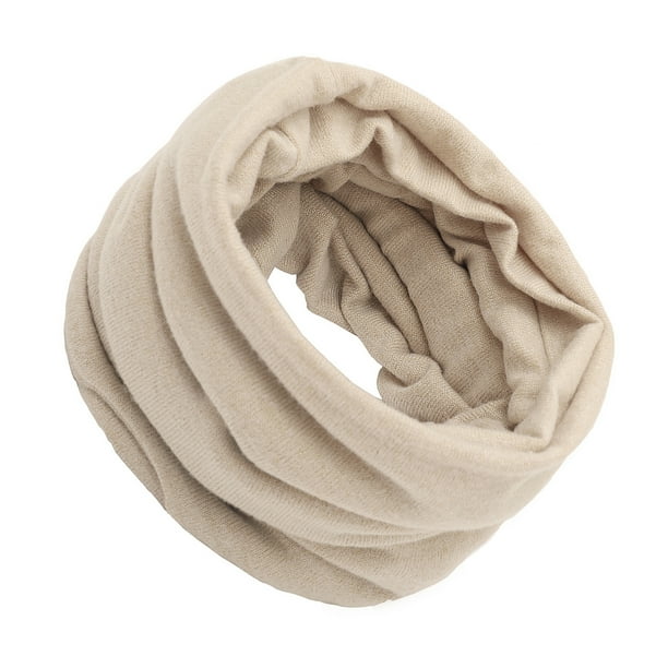 Guardurnaity Bufanda unisex con lazo, ligera y portátil, moderna y versátil, bufanda de invierno con lazo, bufanda de tubo Accesorios de disfraces Beige