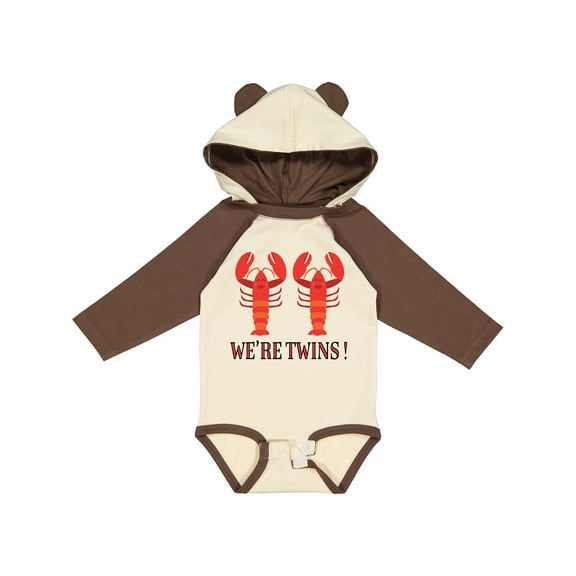 Inktastic Lobster Twins Cute Boys or Girls Long Sleeve Baby Bodysuit