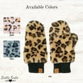 thumbnail image 4 of Britt’s Knits Snow Leopard Plush Winter Convertible Mittens Warm Gloves - Pink (Women's), 4 of 6