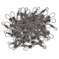 thumbnail image 2 of 100 PCS Mixed Size Barrel Swivels Connector Carp Sea Fishing, 2 of 7