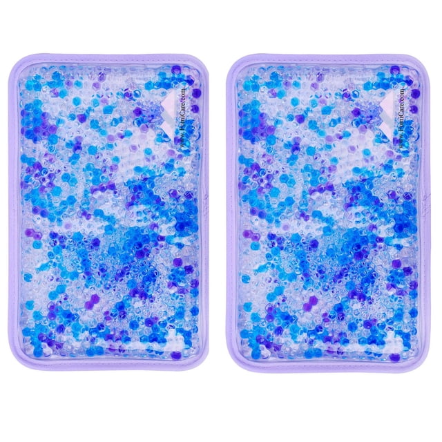 Paquete de hielo en forma de gel FOMI Care, caliente y frío (paquete de 2), color lavanda